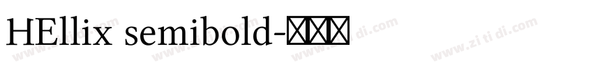 HEllix semibold字体转换